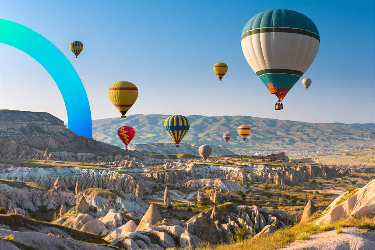 Hot air balloon ride over Cappadocia © iStock
