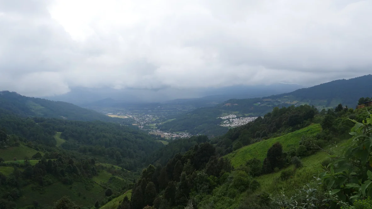 View of the Monarch Butterfly Biosphere Reserve in Mexico